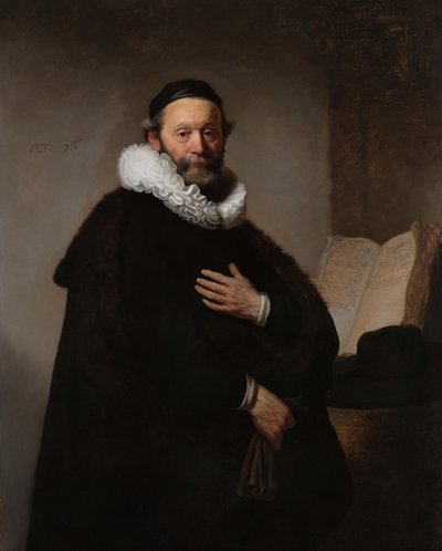 Retrato de Johannes Wtenbogaert de Rembrandt van Rijn